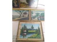 Lot of paintings, tapestries